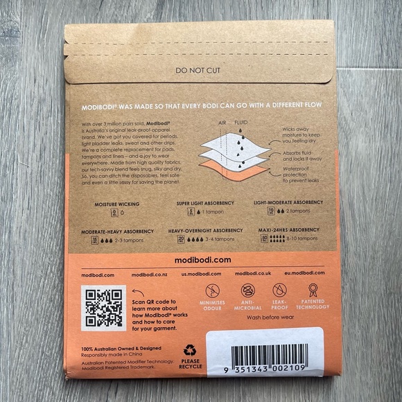 Modibodi Recycled Seamfree Bikini (Moderare-Heavy) - Picture 4 of 4